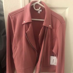 LuLaRoe Pink Presley Moto Jacket